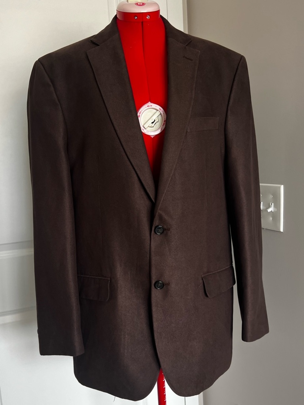 Ralph Lauren Brown Two-Button Notch Lapel Blazer